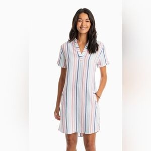 Southern Tide Kamryn Striped Shirt Dress